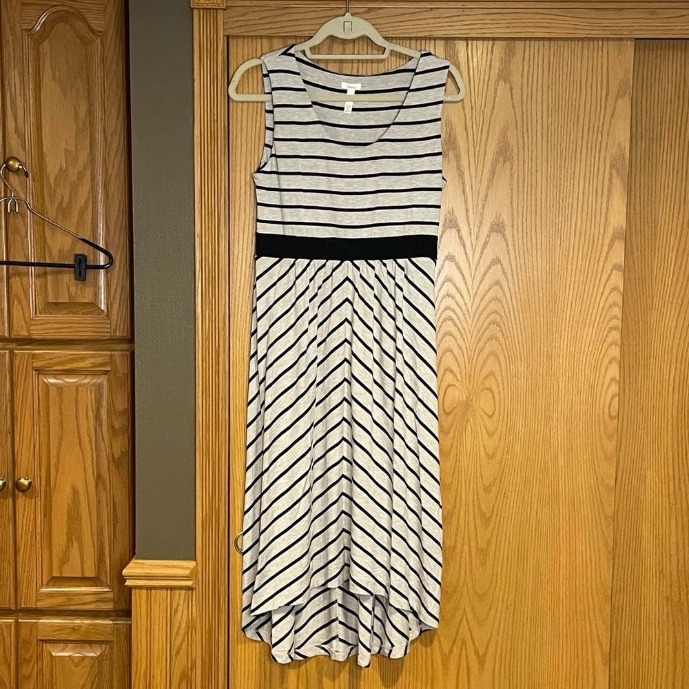 Soma gray and black tank dress, Sz M